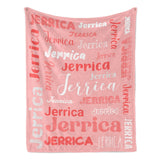 Custom Blanket with Name, Soft Cozy Personalized Name Blankets for Kids, Girls, Boys, Adults, Customized Christmas Blanket for Women, Men, Newborn, New Mom, Red Colors, Made in USA