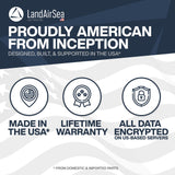 LandAirSea 54 GPS Tracker + 6-Months No Subscription. Long Battery, Magnetic, & Waterproof. Global GPS Tracker for Vehicles. Made in The USA from Domestic & Imported Parts