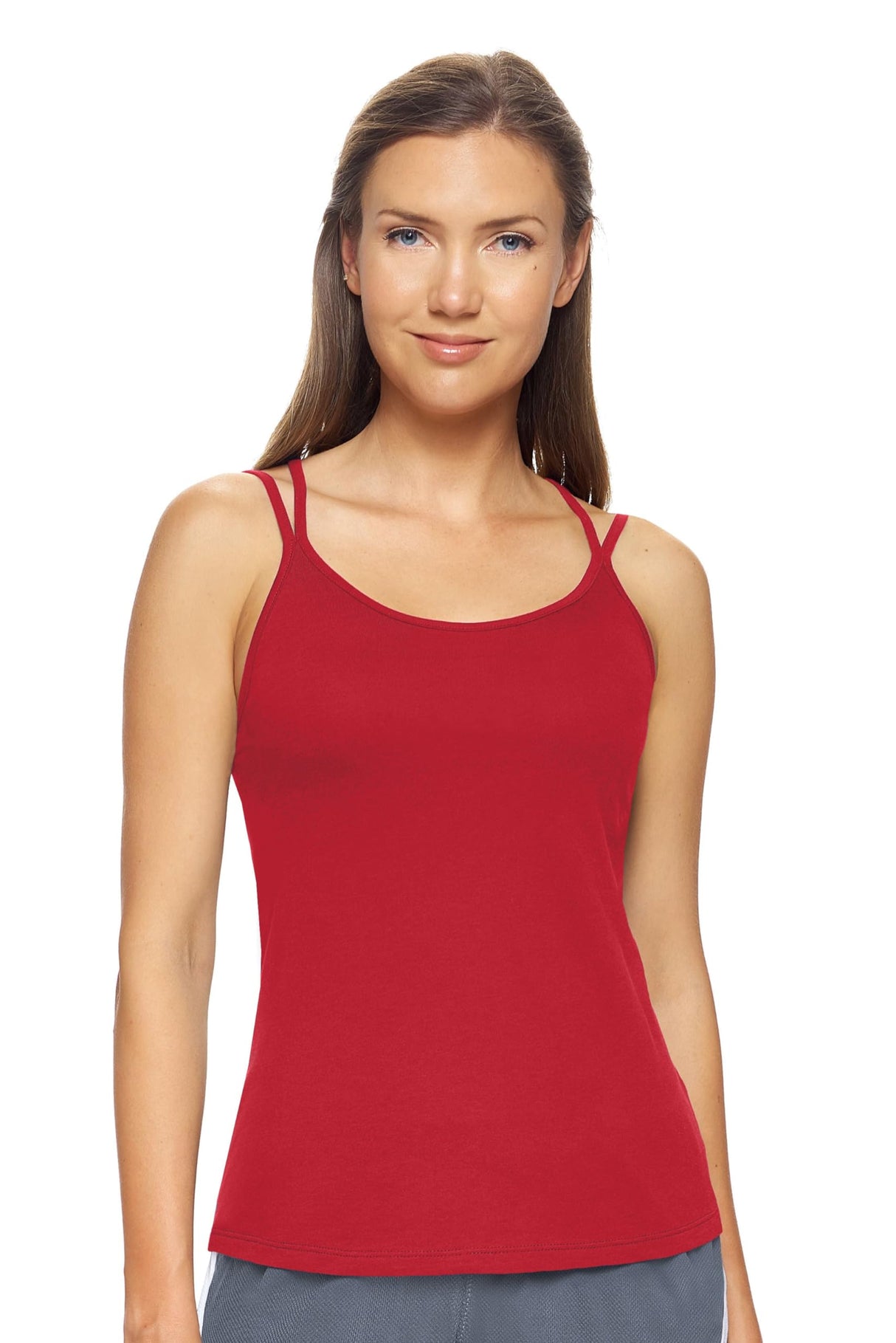 Expert Brand USA-Made Women's MoCA Cotton Blend Strappy Cami