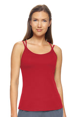 Expert Brand USA-Made Women's MoCA Cotton Blend Strappy Cami