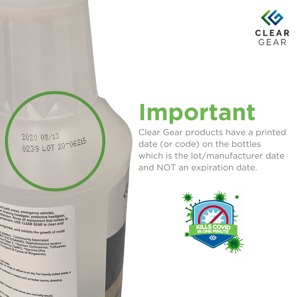 Disinfectant, Cleaner, and Deodorizer for Sports Equipment, Gyms, and Fitness Centers - EPA-Registered, Hospital Grade, Made in USA - 1 Gallon Bottle