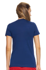 Expert Brand USA-Made Women's MoCA Cotton Blend Bay Crewneck T-Shirt