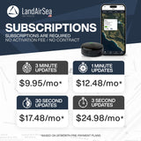 LandAirSea 54 GPS Tracker - Made in the USA from Domestic & Imported Parts. Long Battery, Magnetic, Waterproof, Global Tracking. Subscription Required