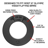 Micro Gainz Olympic Fractional Weight Plates Set, 10 Piece Olympic Weight Plates Set with Bag, Designed for Olympic Barbells for Strength Training and Micro Loading, Made in USA