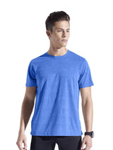 Expert Brand Men's Heather Performance Short Sleeve Crewneck T-Shirt