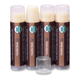 USDA Organic Lip Balm 6-Pack by Earth's Daughter Stocking Stuffers - Fruit Flavors, Beeswax, Coconut Oil, Vitamin E - Best Lip Repair Chapstick for Dry Cracked Lips - Moisturizing Lip Care