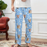 Custom Pajamas Pants with Photo for Men Women:Made in USA Personalized Pajama Trousers,Gifts for Wife Husband