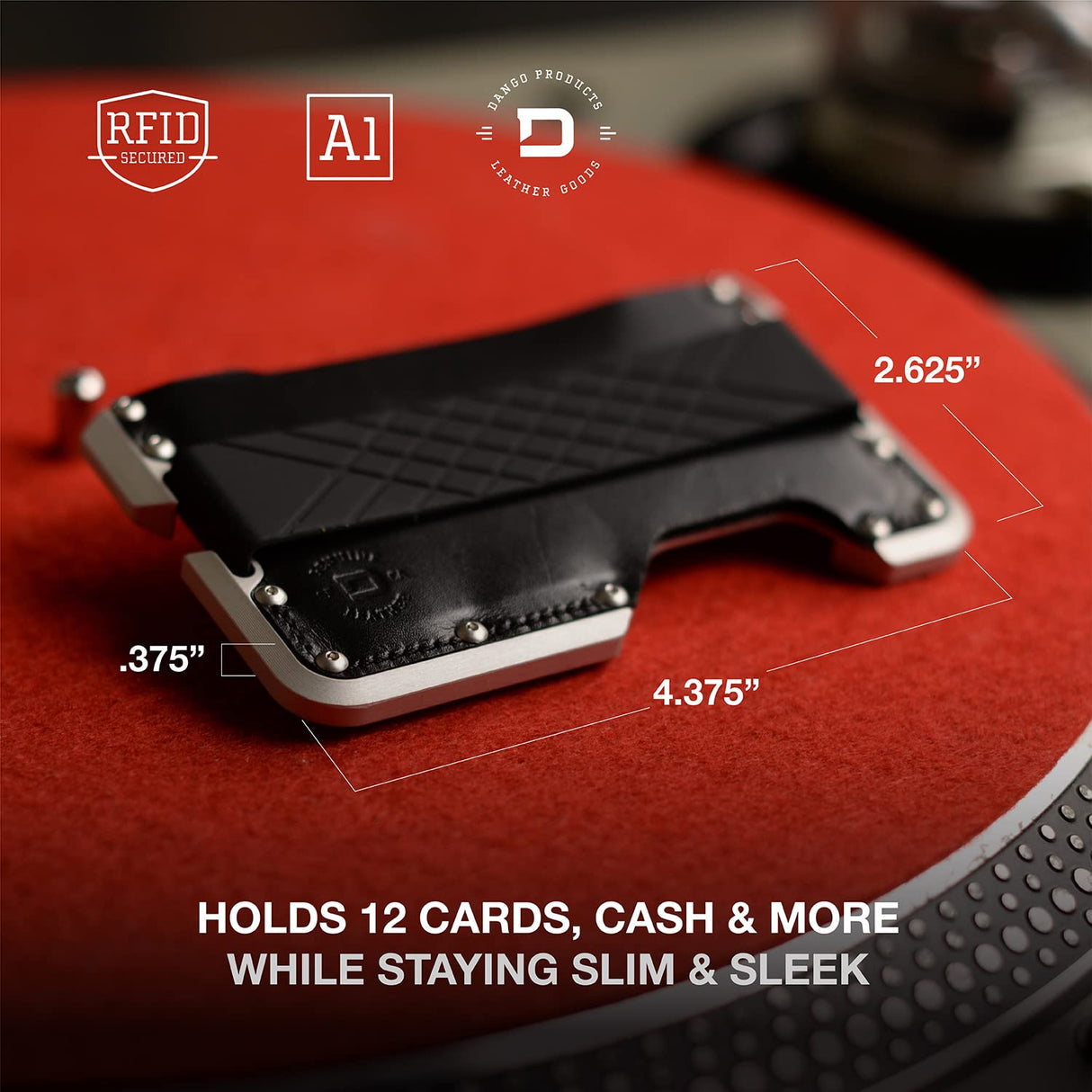 Dango Slim Minimalist Wallet for Men - RFID Blocking - Leather