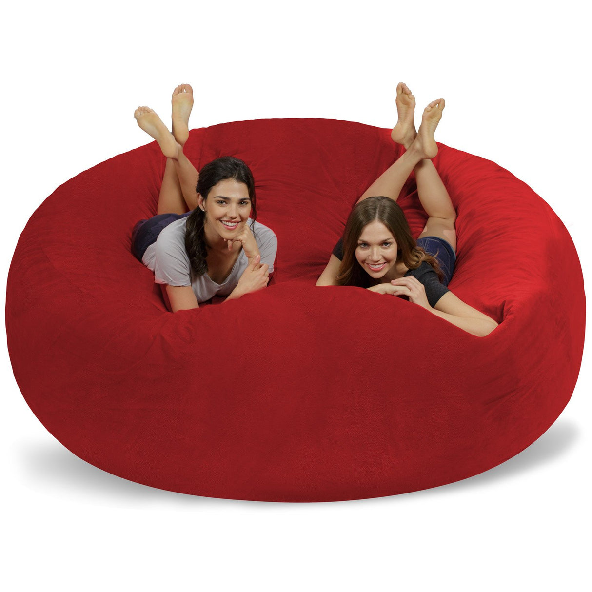 Chill Sack Bean Bag Chair: Giant 8' Memory Foam Furniture Bean Bag - Big Sofa with Soft Micro Fiber Cover - Charcoal