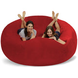 Chill Sack Bean Bag Chair: Giant 8' Memory Foam Furniture Bean Bag - Big Sofa with Soft Micro Fiber Cover - Charcoal