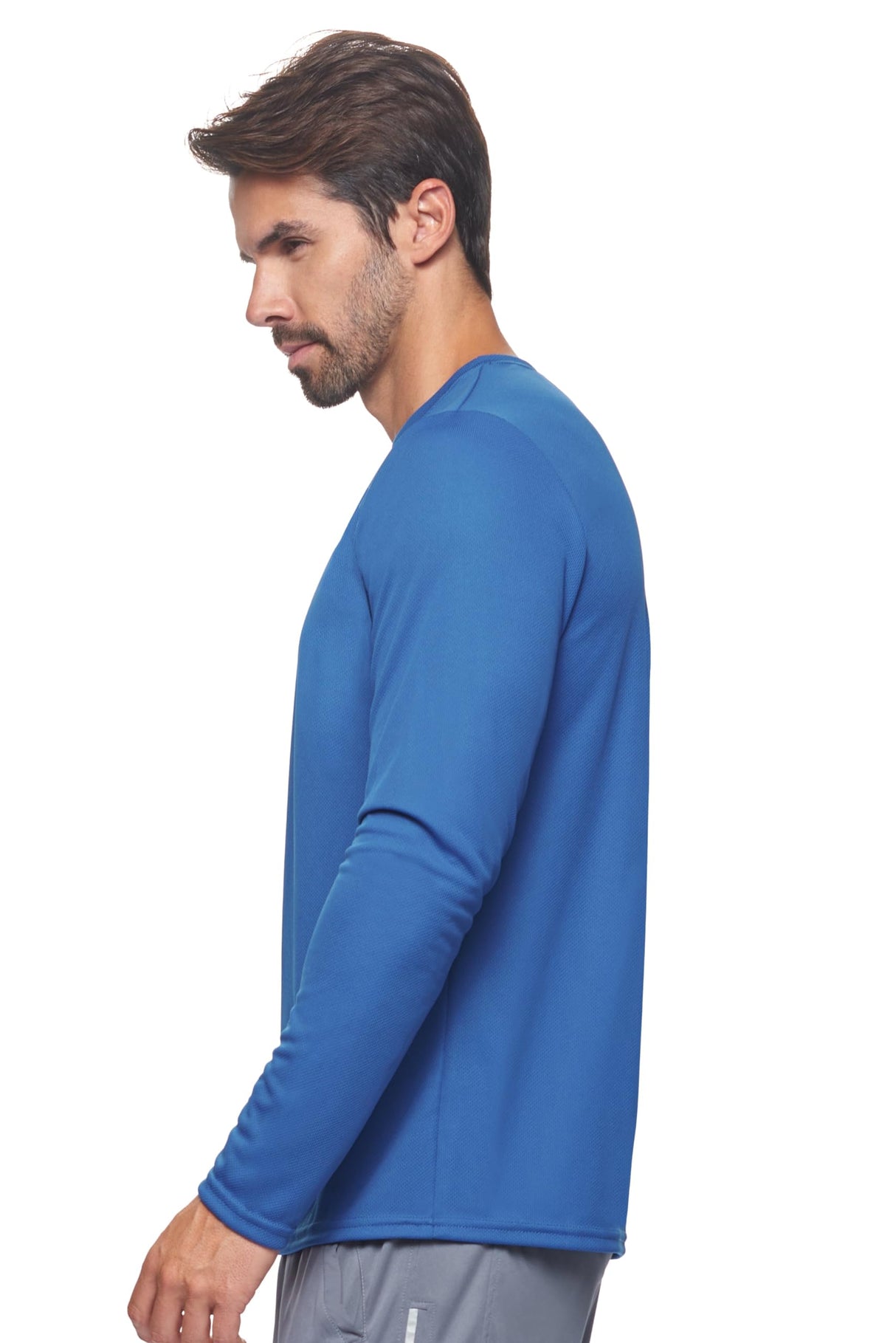 Expert Brand USA-Made Men's Oxymesh Dry Fit Athletic Long Sleeve Shirt