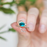 Bottled Up Designs Handmade Little Bird Ring, Recycled Antique Bottles, Sterling Silver, Eco Friendly, Made in USA, Birthday Gifts, Mothers Day, Women, Anniversary (Red Beer Bottle)