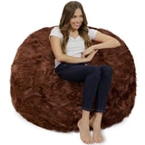 Chill Sack Bean Bag Chair: Giant 4' Memory Foam Furniture Bean Bag - Big Sofa with Soft Micro Fiber Cover - Black