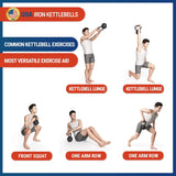 USA Made Premium Kettlebell (50). Kettlebells For Men and Women with Wide Grip Handle – – Kettle bell Core Fitness, Home Gym, Strength Training, Fitness Equipment, Muscle Building