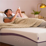 Purple Plus Full Mattress, GelFlex Grid, Better Than Memory Foam, Premium Comfort Foam Layer, Temperature Neutral, Responsiveness, Breathability, Made in USA