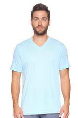 Expert Brand USA-Made Men's MoCA Cotton Blend V Neck T-Shirt