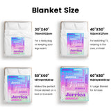 Custom Blanket with Name, Soft Cozy Personalized Name Blankets for Kids, Girls, Boys, Adults, Customized Christmas Blanket for Women, Men, Newborn, New Mom, Red Colors, Made in USA