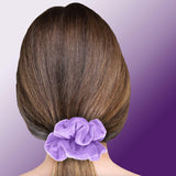 Velvet Scrunchies Premium Plush Soft Ponytail Holder Made in the USA Black
