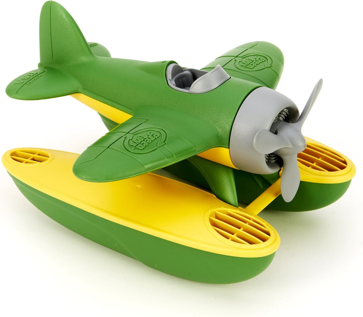 Green Toys Seaplane in Green Color - BPA Free, Phthalate Free Floatplane for Improving Pincers Grip. Toys and Games ,9 x 9.5 x 6 inches