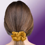 Velvet Scrunchies Premium Plush Soft Ponytail Holder Made in the USA Black