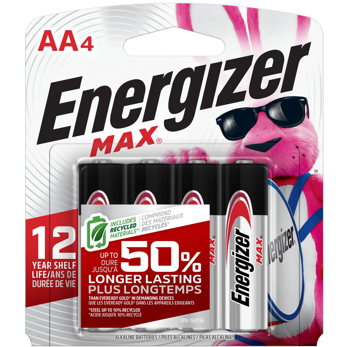 Energizer AA Batteries, Max Double A Battery Alkaline, 8 Count (Pack of 4)