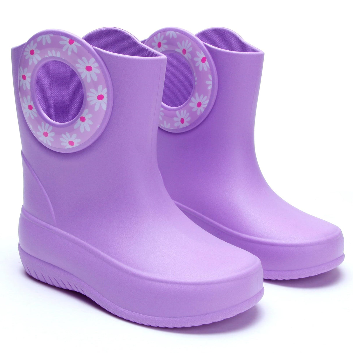 OKABASHI Kid's Kendall Rain Boot | Waterproof Design | Machine Washable | Easy-On Handles | Latex Free | Sustainably Made in the USA