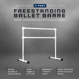 VITA Barre Portable Freestanding Double Ballet Barre, Extreme, Steel | Fixed Height, Made in USA, Home or Gym Exercise Equipment for Kids & Adults | Dance, Fitness, Pilates