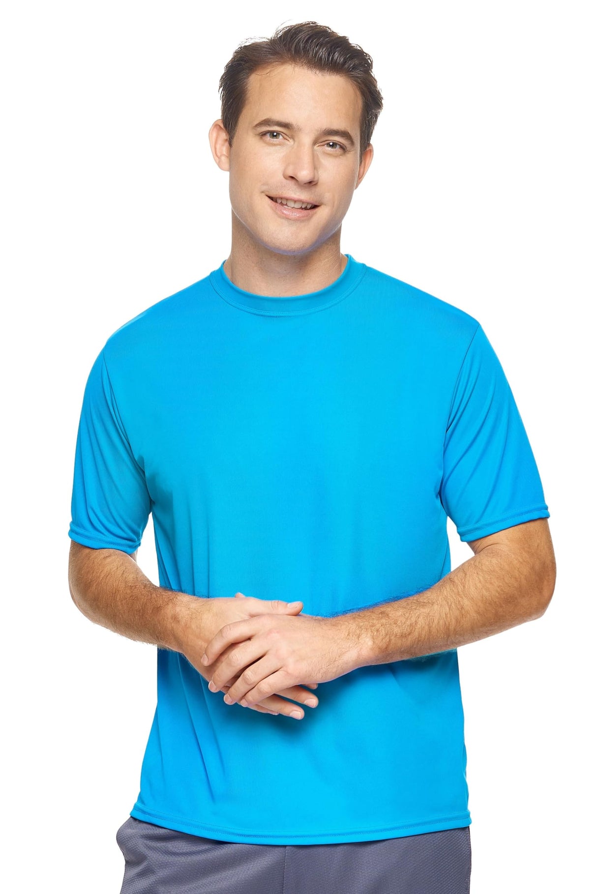 Expert Brand USA-Made Men's Drimax Short-Sleeve Active T-Shirt for Training Gym Hiking Workout