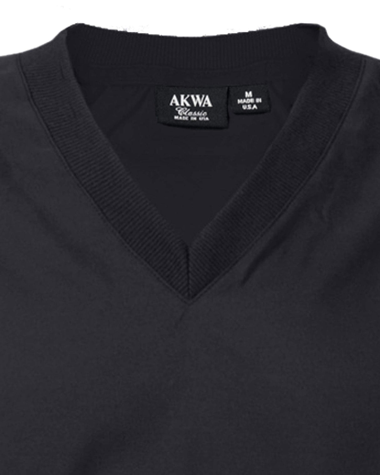 Akwa Made in USA Men's Microfiber Water Repellent V-Neck Pullover Golf Vest