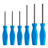 CHANNELLOCK TS-6H 6 Piece Professional Torx Screwdriver Set, Magnetic Tip, Made in USA, Molded Tri-Lobe Grip