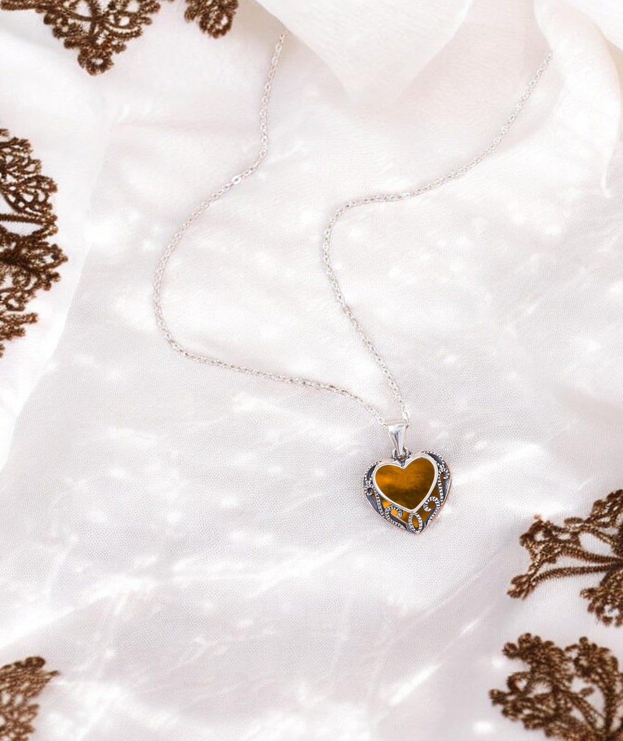 Bottled Up Designs Handmade, Homespun Hearts Necklace, Recycled Vintage Bottles, Sterling Silver, Made in USA, Birthday Gifts, Mothers Day, Women, Anniversary (White 1960s Cold Cream Jar)