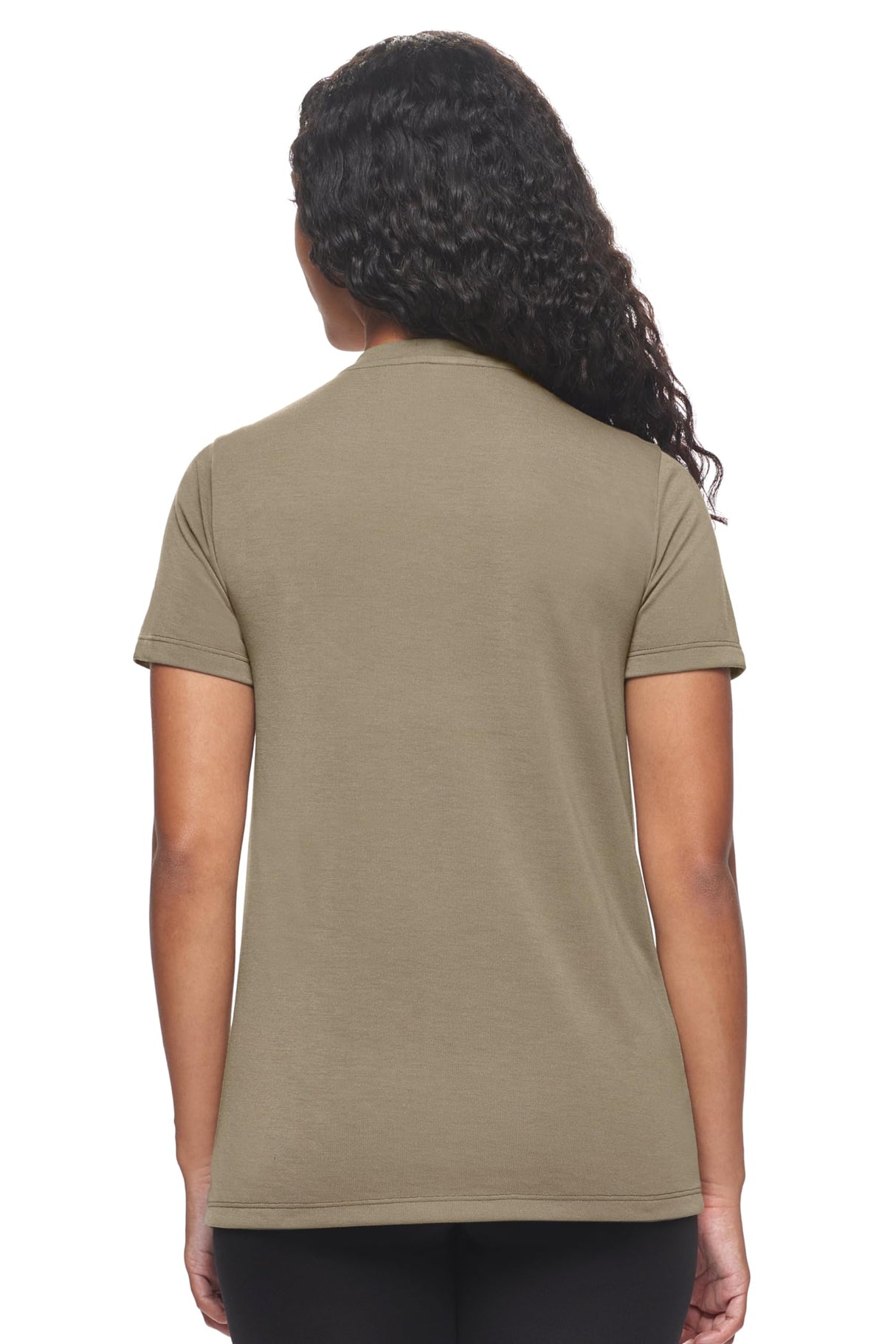 Expert Brand USA-Made Women's Soft Casual Activewear Siro V-Neck T-Shirt