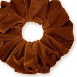Velvet Scrunchies King Size Leopard XXL Plush Ponytail Holders Oversized Big Made in the USA