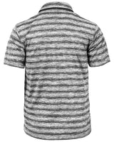 Akwa Men's Short Sleeve Ombre Stripe Polo Made in USA