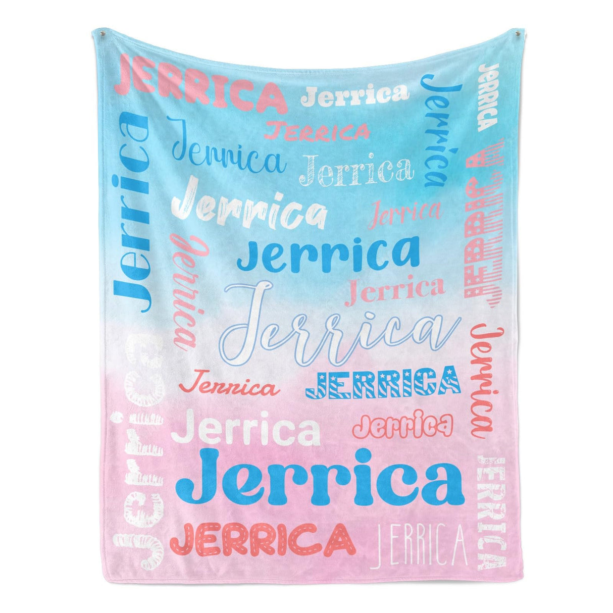 Custom Blanket with Name, Soft Cozy Personalized Name Blankets for Kids, Girls, Boys, Adults, Customized Christmas Blanket for Women, Men, Newborn, New Mom, Red Colors, Made in USA