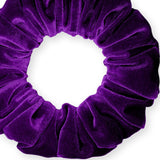 Velvet Scrunchies Jumbo Size Plush Big Ponytail Holders Thick Braided Locked Hair Big Made in the USA Green Pine