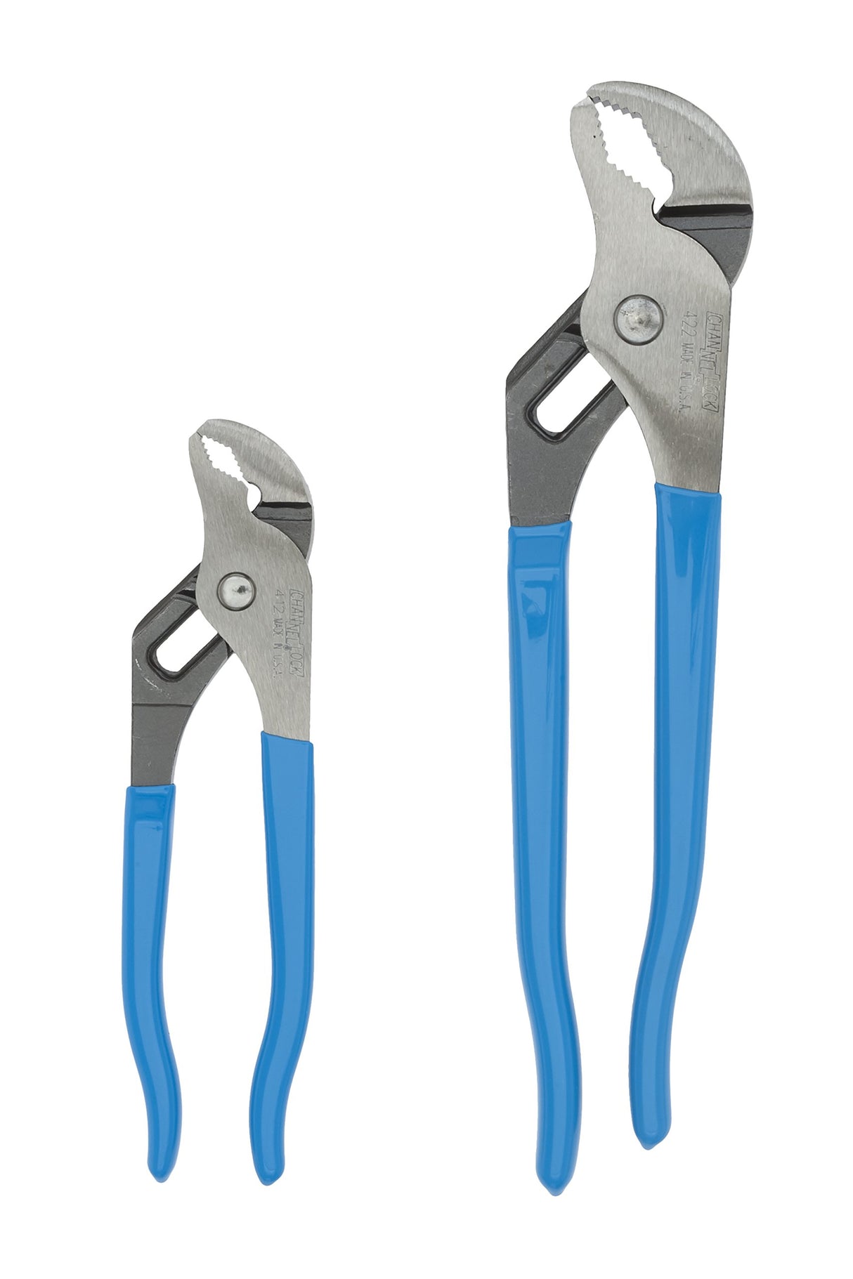 Channellock VJ-3 Tongue and Groove Plier Set,Dipped,3Pcs. Blue, 6.5", 9.5", 12"