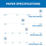 Hammermill Printer Paper, 20 Lb Copy Paper, 8.5 x 11 - 3 Ream (1,500 Sheets) - 92 Bright, Made in the USA, 500 Count (pack of 3)