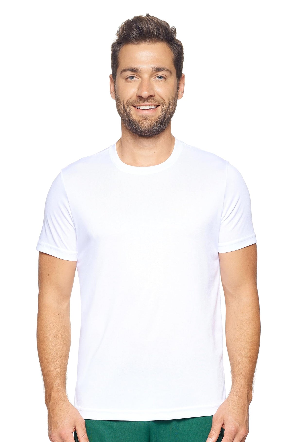 Expert Brand USA-Made Men's Activewear Short Sleeve Natural-Feel Jersey Crewneck T-Shirt