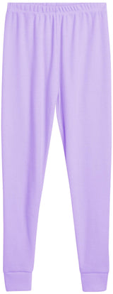 Sweet Hearts Girls' Thermal Underwear Set - 6 Piece Waffle Knit Top and Long Johns Base Layer Set: Made in USA (2T-16)