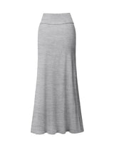 Hybrid & Company Women Versatile Fold Over Waist Maxi Skirt/Convertible Dress