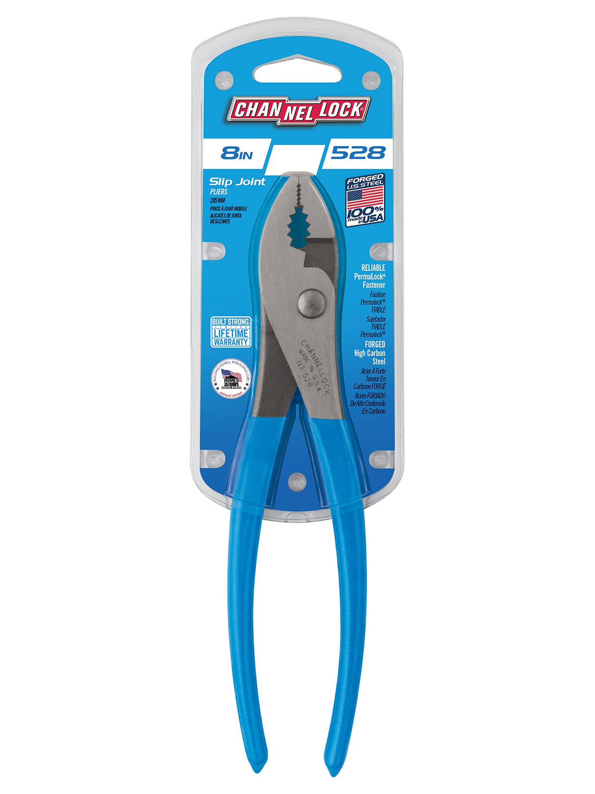 Channellock 526 6-Inch Slip Joint Pliers | Utility Plier with Wire Cutter | Serrated Jaw Forged from High Carbon Steel for Maximum Grip on Materials | Specially Coated for Rust Prevention| Made in USA