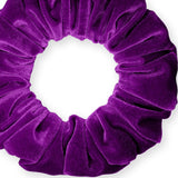 Velvet Scrunchies Jumbo Size Plush Big Ponytail Holders Thick Braided Locked Hair Big Made in the USA Green Pine