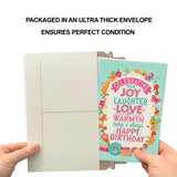 Prime Greetings Friend Birthday Card, Made in America, Eco-Friendly, Thick Card Stock with Premium Envelope 5in x 7.75in, Packaged in Protective Mailer