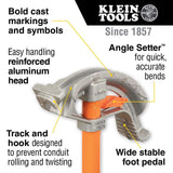 Klein Tools 56383 Non-Conductive 100-Foot Electrical Fish Tape, Multi-Groove Fiberglass Wire Puller with Nylon Tip, Optimized Housing and Handle