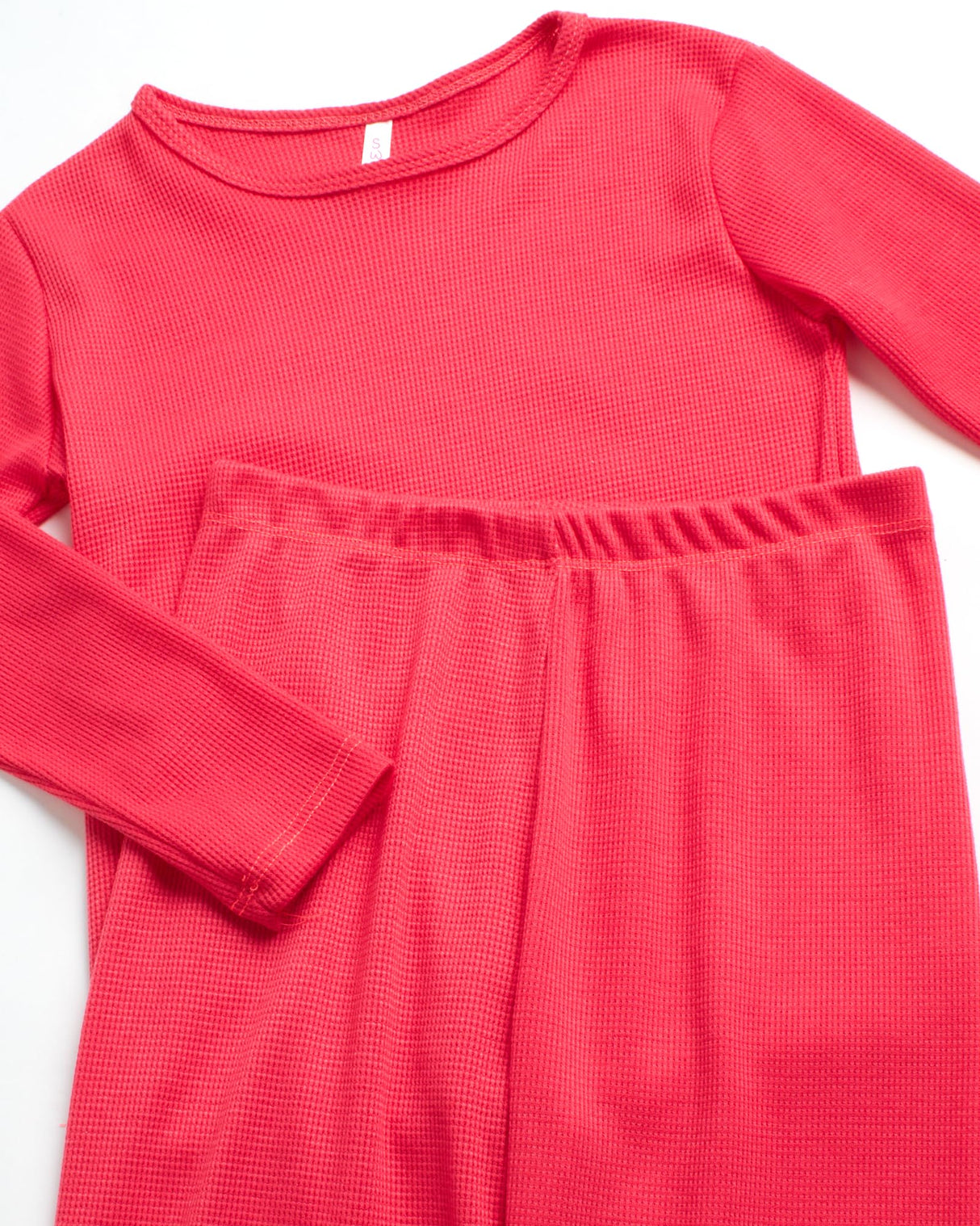 Sweet Hearts Girls' Thermal Underwear Set - 6 Piece Waffle Knit Top and Long Johns Base Layer Set: Made in USA (2T-16)