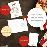 Merry Christmas Cards for Business & Family (Variety Pack 4 Seasonal Designs) Bulk Greeting Card Set Pack of 20 Holiday Cards with Envelopes (5x7 inch - A7) Office, Work, Employees & Clients VP2404