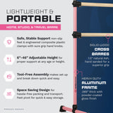 VITA Barre Portable Freestanding Double Ballet Barre, Prodigy, Wood | Adjustable Height, USA Made, Home or Gym Exercise Equipment for Kids & Adults | Dance, Fitness, Pilates