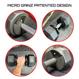 Micro Gainz Dumbbell Fractional 1.25lb Weight Plate, Ideal for Micro Loading, (Choose Color) 4 Piece Fractional Weight Plates, Designed for Dumbbell Training, Made In USA