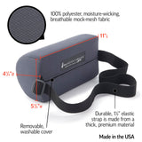 OPTP The Original McKenzie D-Section Lumbar Roll – USA-Made Low Back Lumbar Support Pillow for Office, Back Pillow for Car and Travel. The Preferred Lumbar Pillow of Physical Therapists.